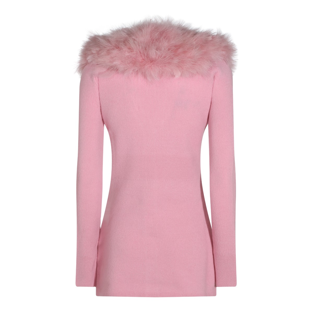 DUSTY PINK VIRGIN WOOL CARDIGAN