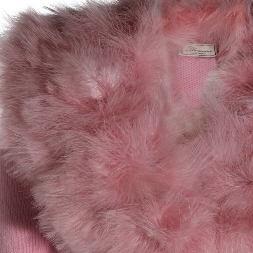 DUSTY PINK VIRGIN WOOL CARDIGAN