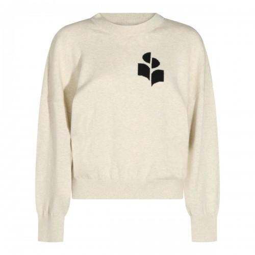 LIGHT GREY COTTON MARISANS SWEATER