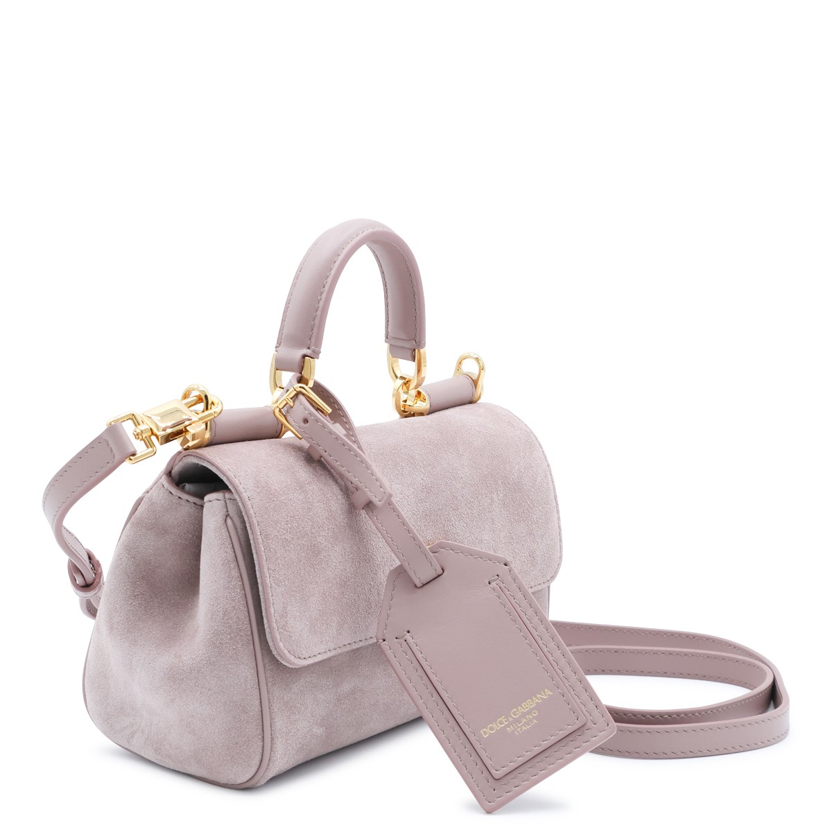 ANTIQUE PINK SUEDE MINI SICILY TOP...