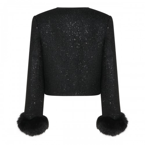 BLACK CROPPED JACKET 2