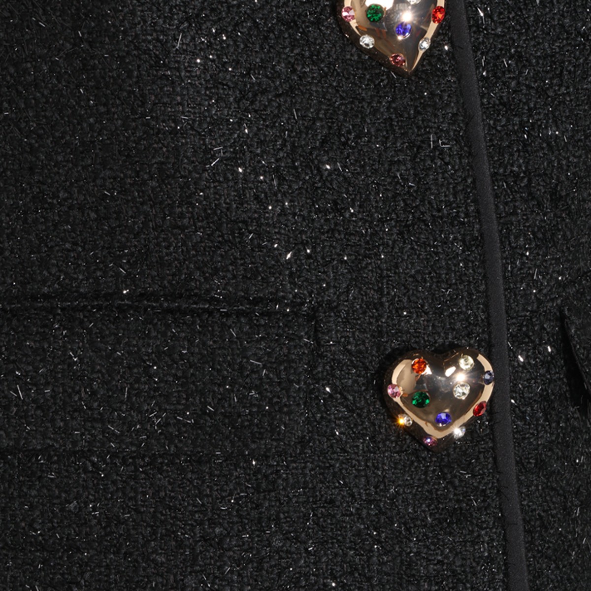 BLACK CROPPED JACKET