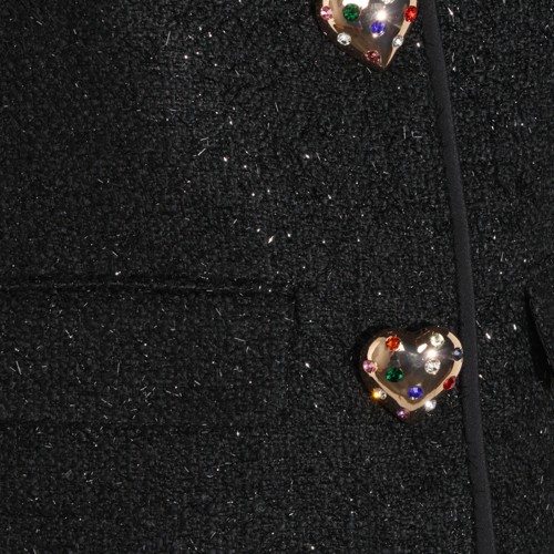 BLACK CROPPED JACKET