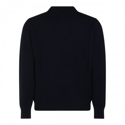 NAVY VIRGIN WOOL SWEATER