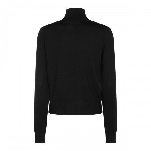 BLACK KNITTED SWEATER 2