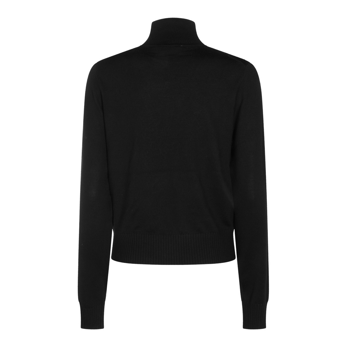 BLACK KNITTED SWEATER