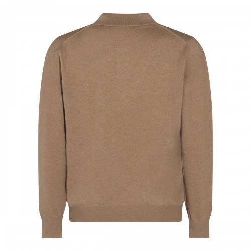 BEIGE VIRGIN WOOL SWEATER 2