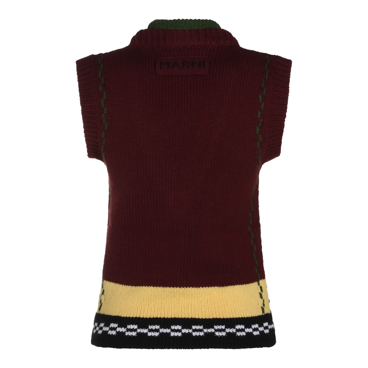 BORDEAUX WOOL VEST KNITWEAR