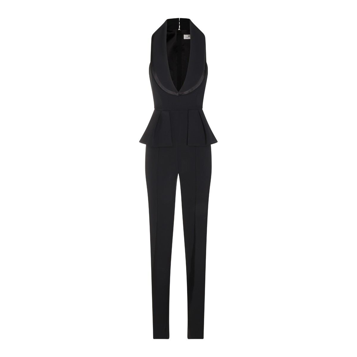 BLACK STRETCH JUMPSUIT