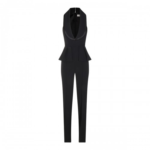 BLACK STRETCH JUMPSUIT