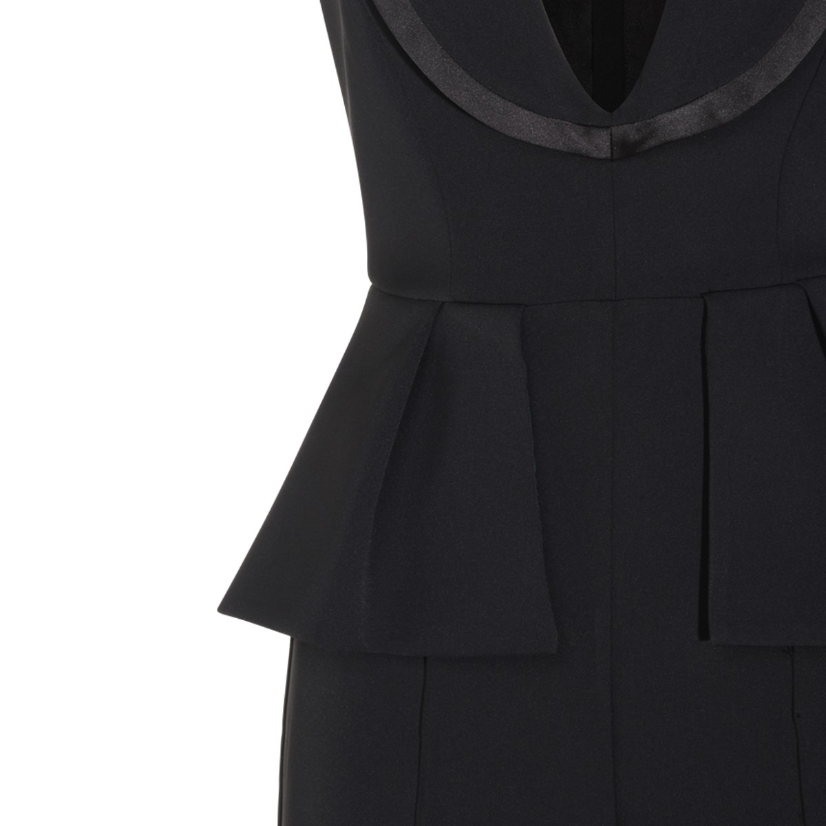 BLACK STRETCH JUMPSUIT