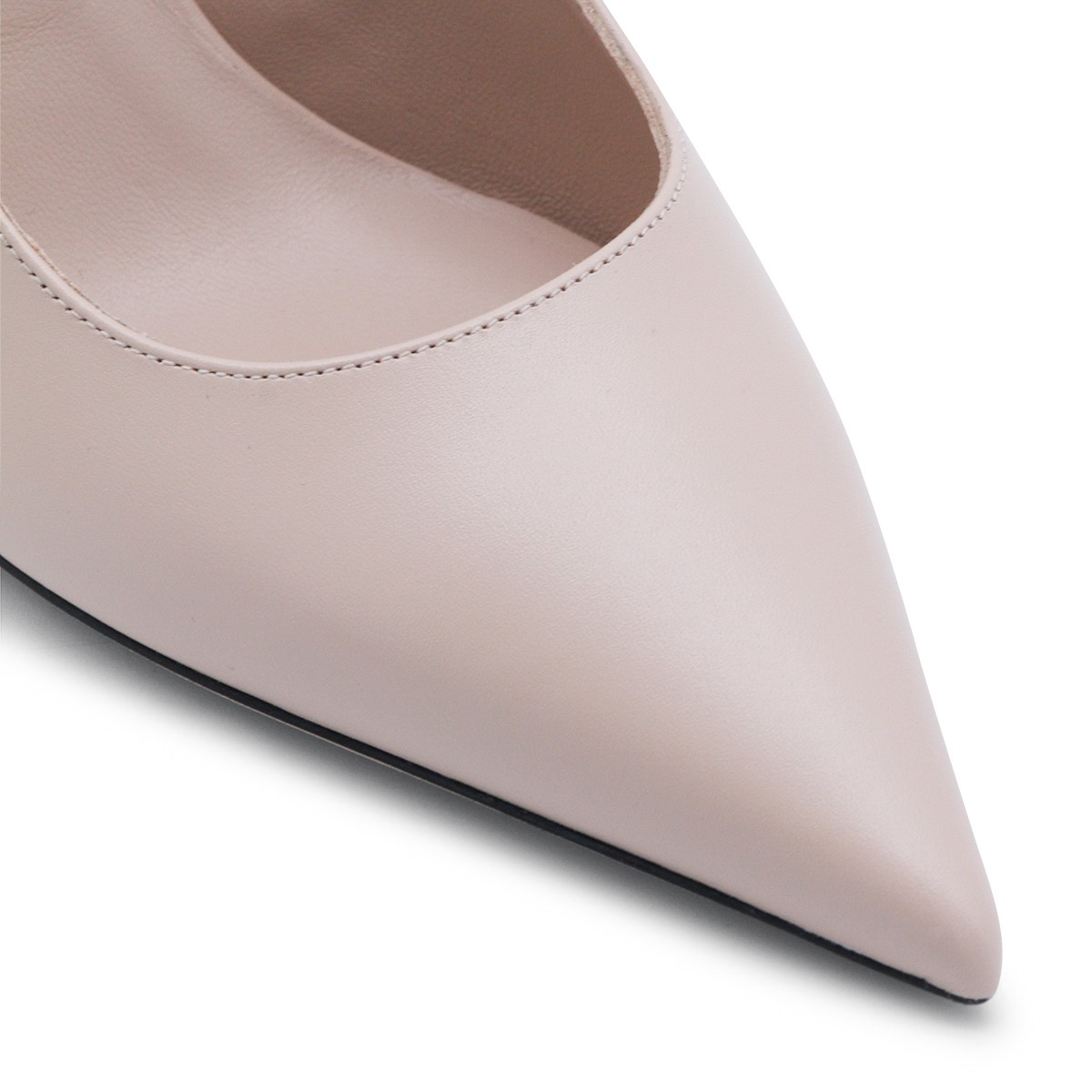 BEIGE LEATHER PUMPS