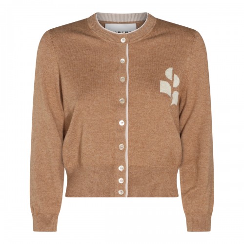 CAMEL AND LIGHT GREY COTTON...