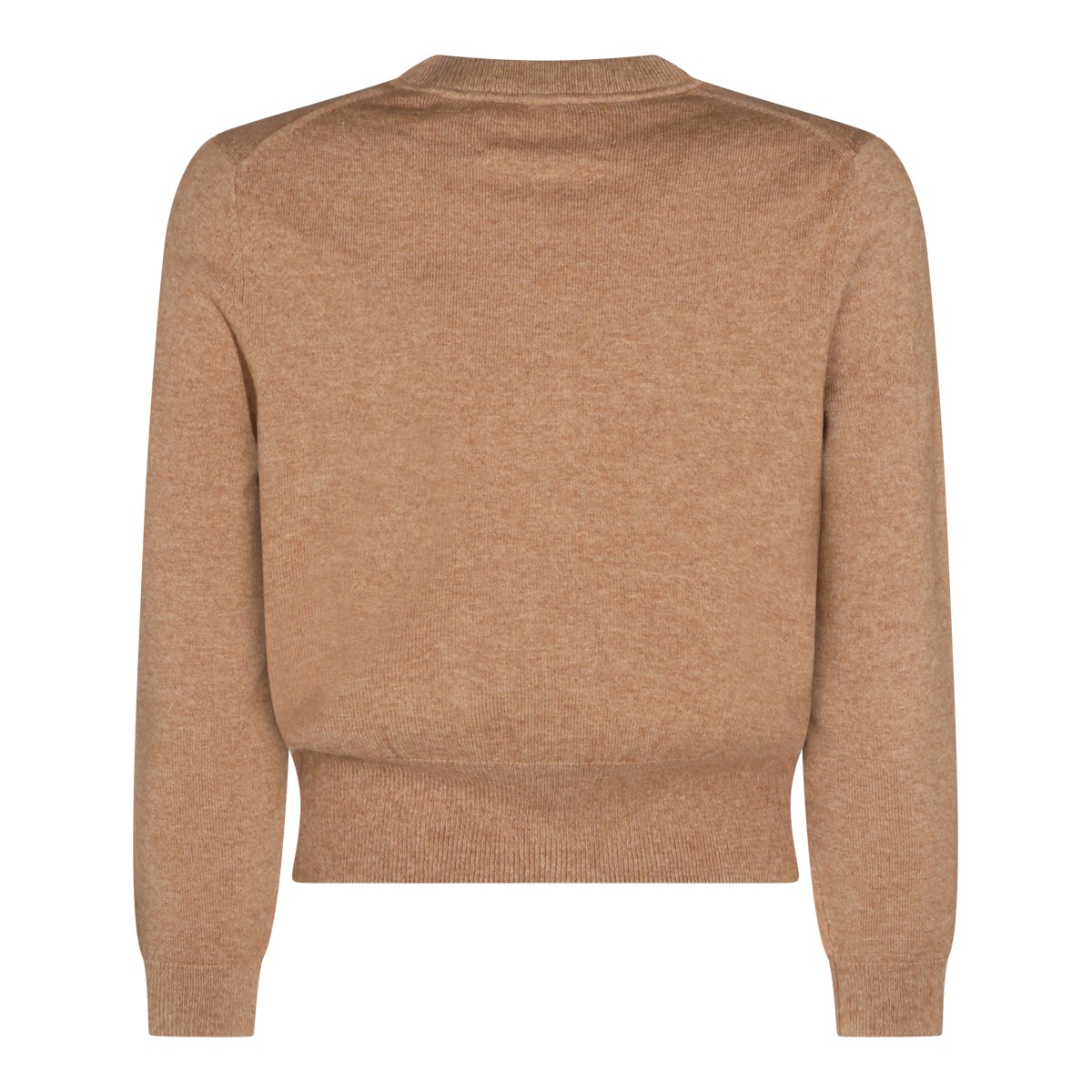 CAMEL AND LIGHT GREY COTTON AND WOOL...