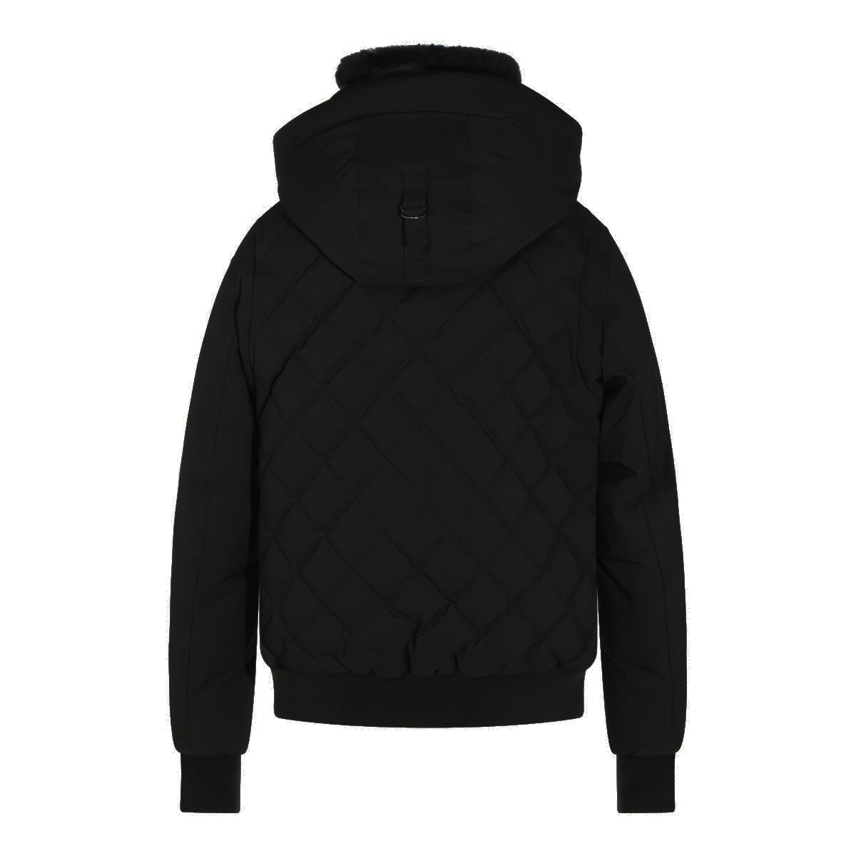 BLACK ZIPPED DOWN JACKET