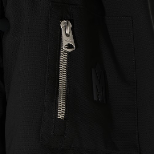 BLACK ZIPPED DOWN JACKET