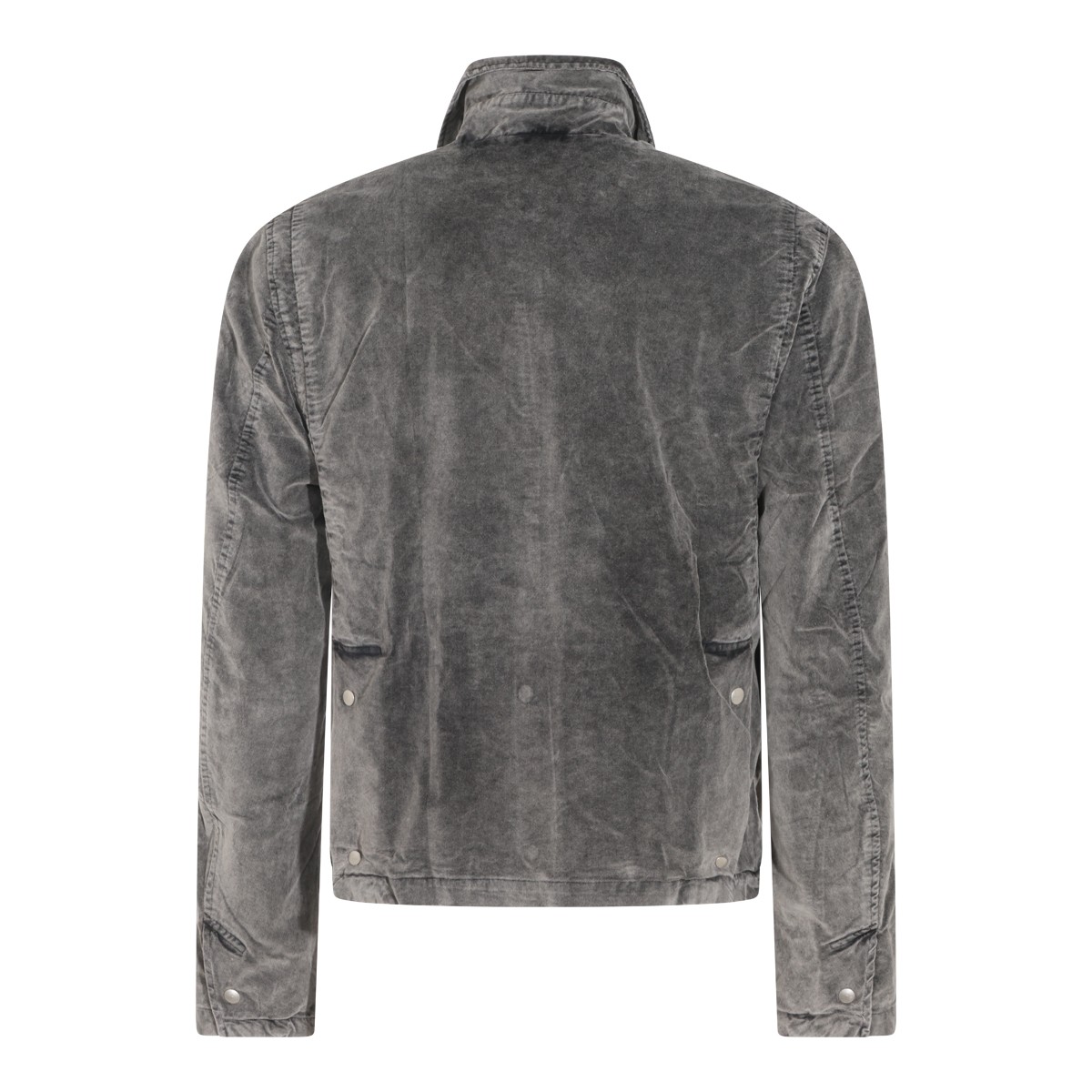 USED GREY COTTON CASUAL JACKET