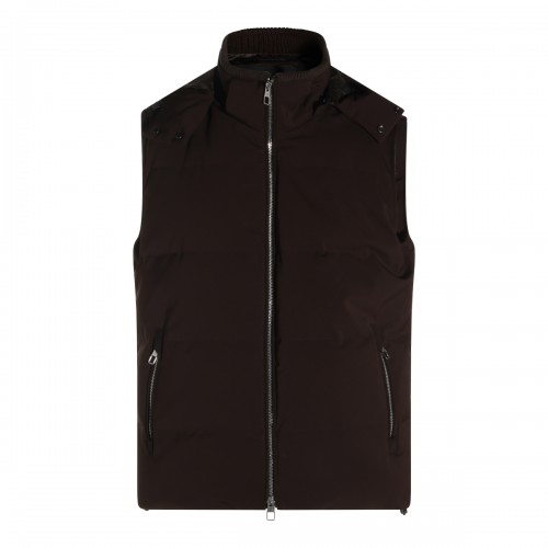 COFFEE VEST DOWN JACKET