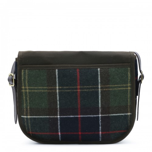 OLIVE TARTAN CROSSBODY BAG
