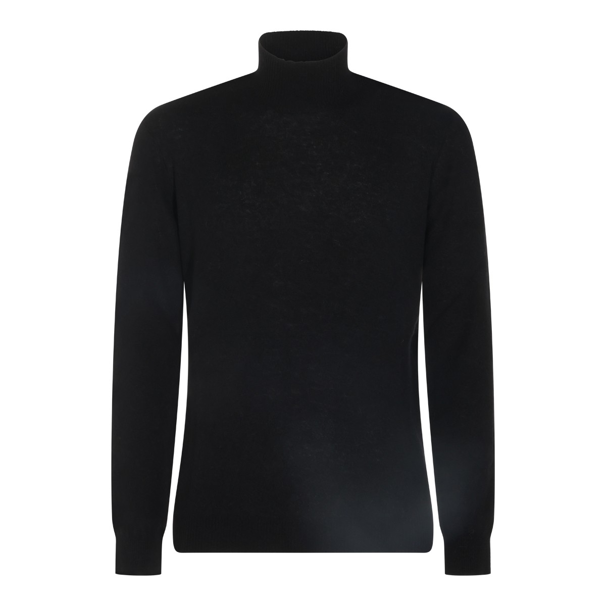 BLACK WOOL KNITWEAR