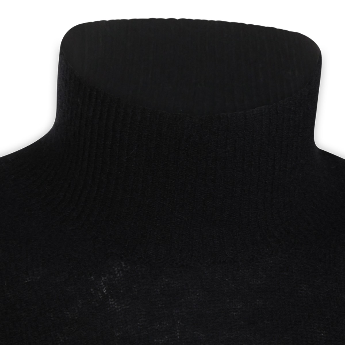 BLACK WOOL KNITWEAR