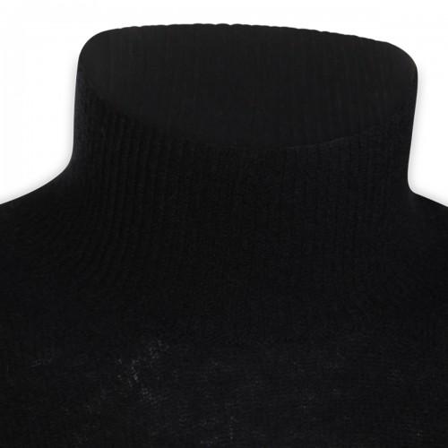 BLACK WOOL KNITWEAR