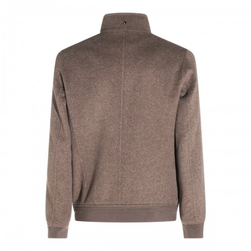 TAUPE SUEDE CASUAL JACKET
