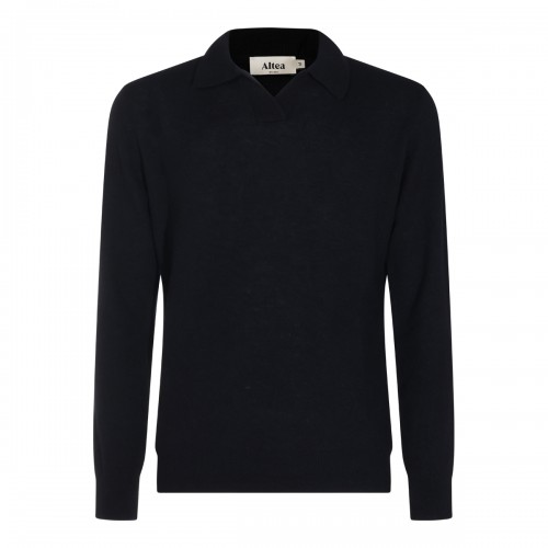 NAVY WOOL KNITWEAR