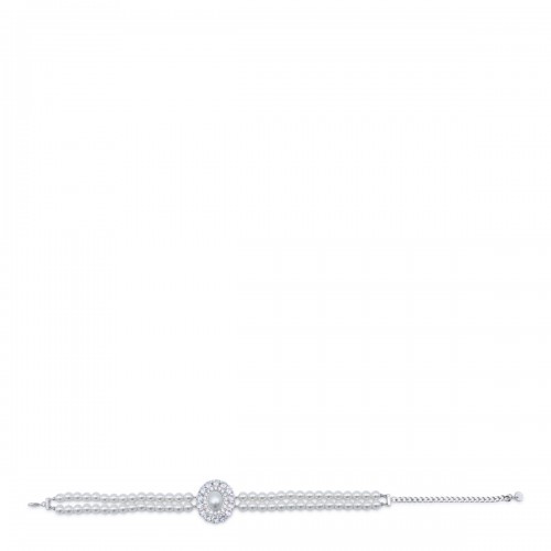 SILVER CRYSTAL NECKLACE
