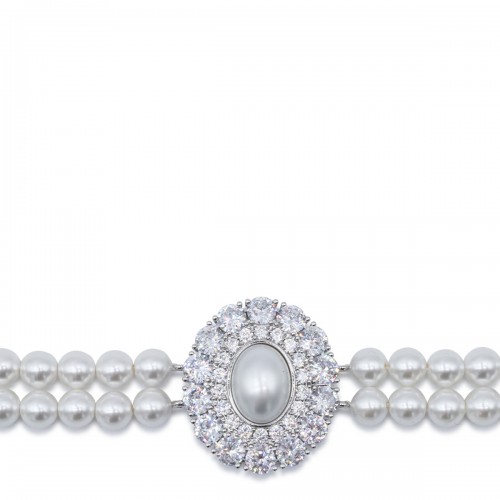 SILVER CRYSTAL NECKLACE 2