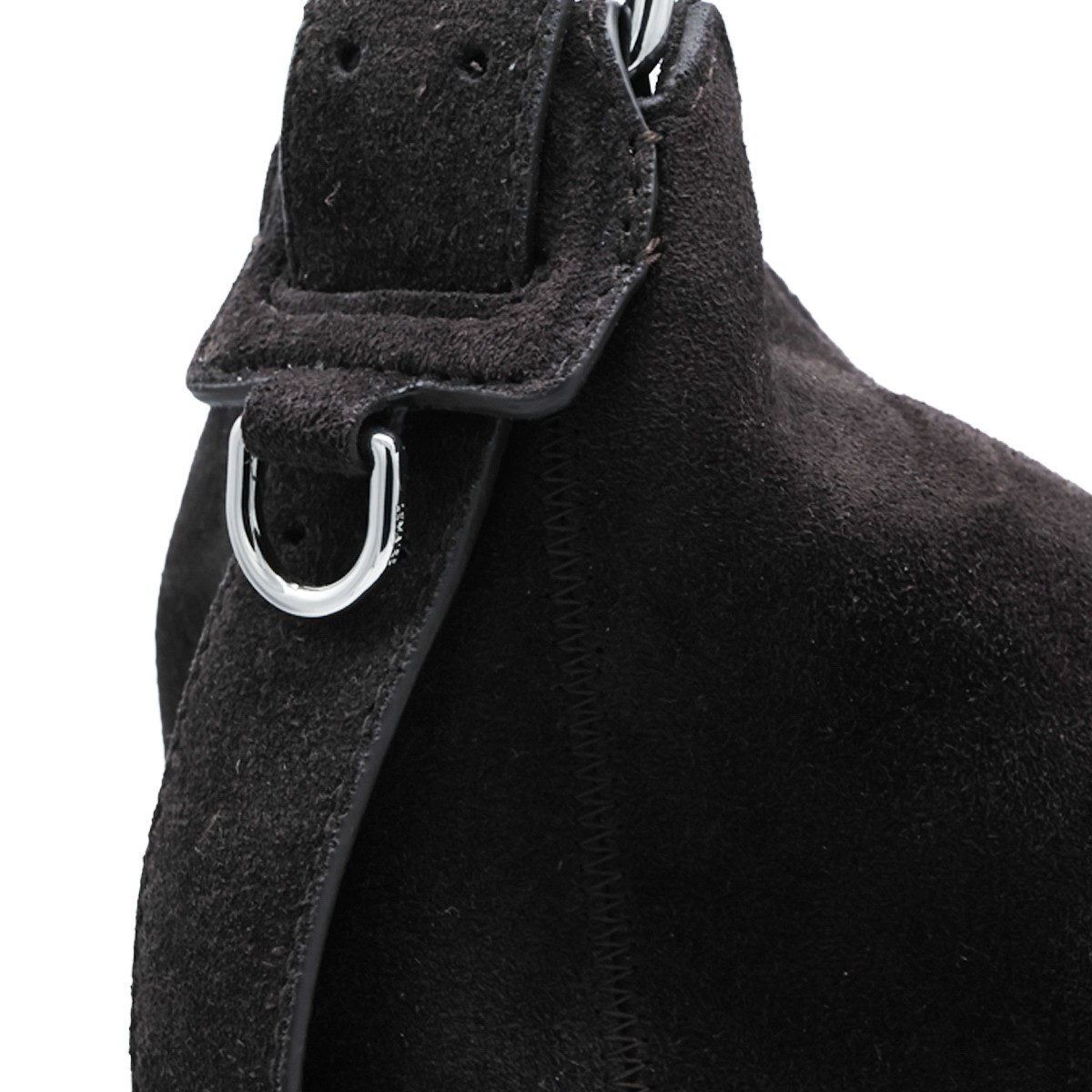 EBONY BROWN BELTED HOBO SHOULDER BAG