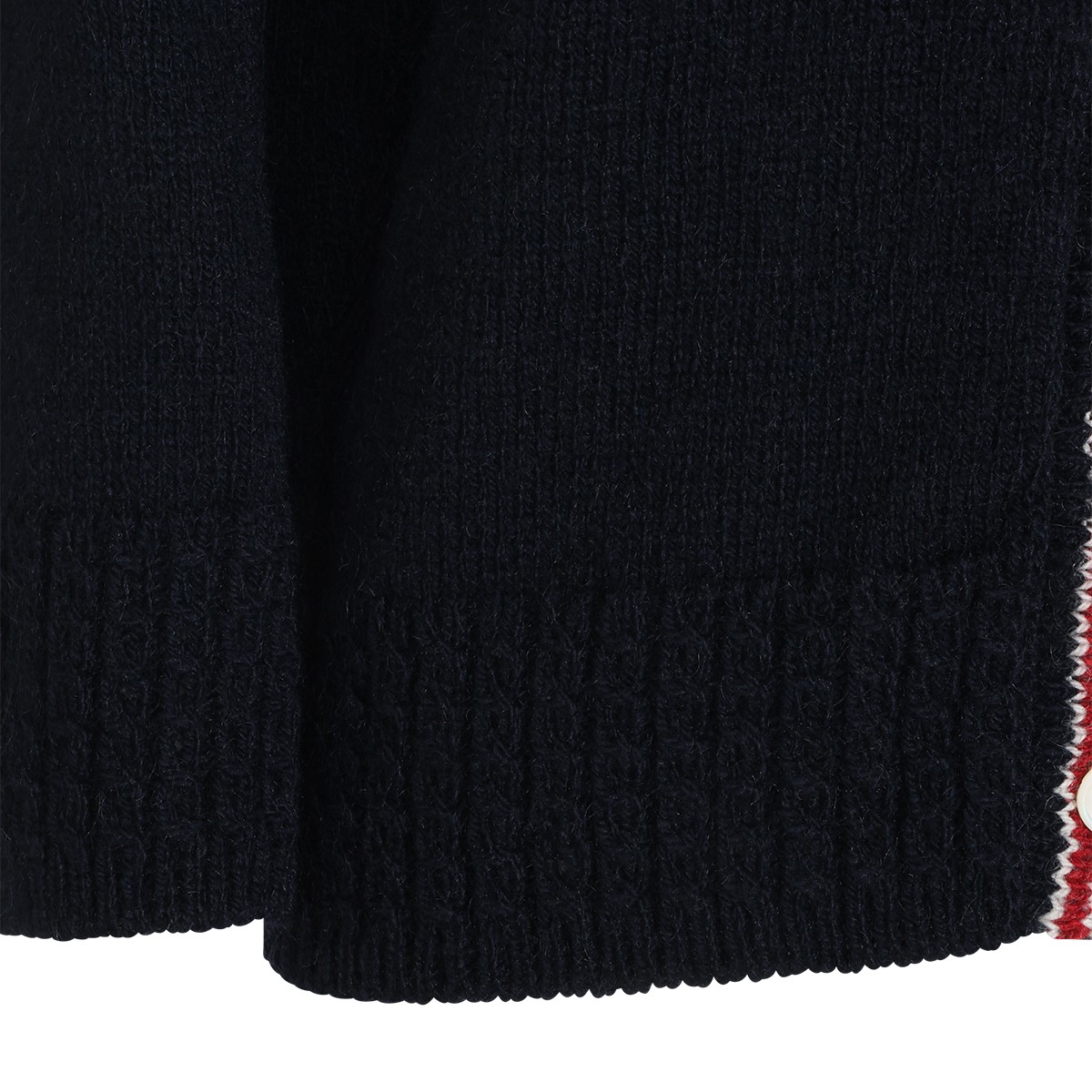 NAVY WOOL AND MOHAIR BLEND HECTOR...