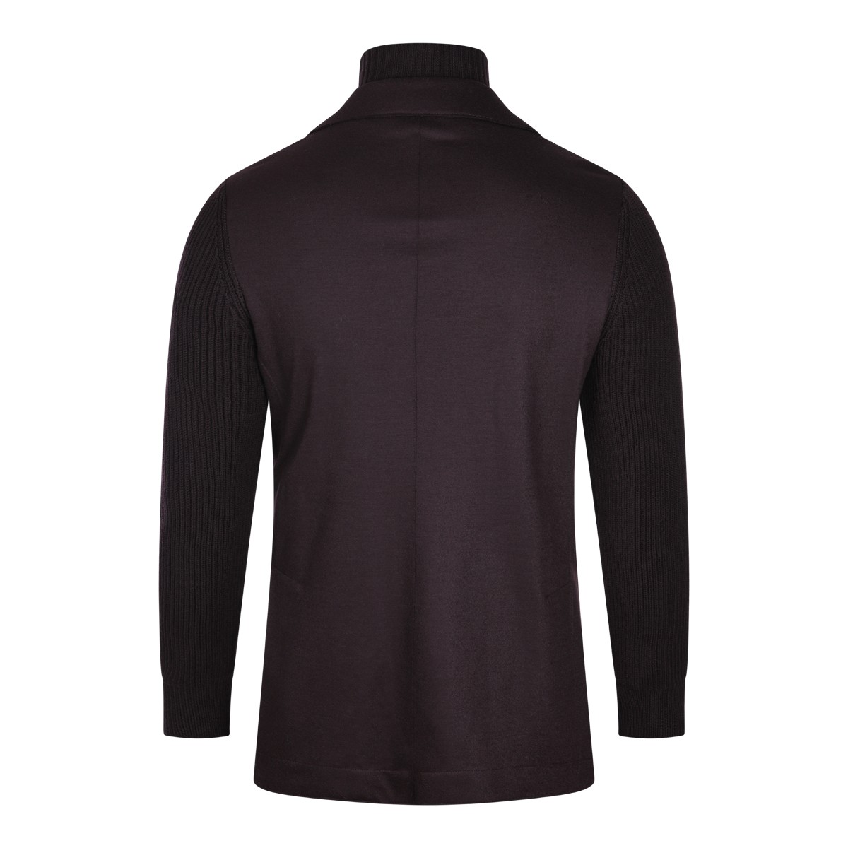 BORDEAUX WOOL ZIPPED BLAZER