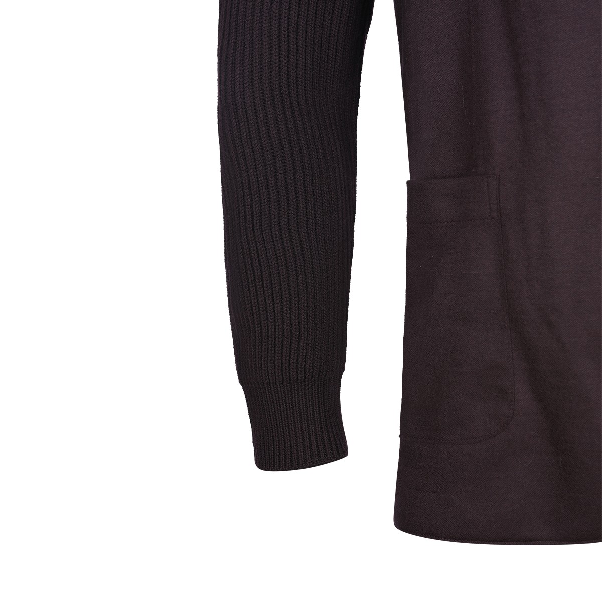 BORDEAUX WOOL ZIPPED BLAZER