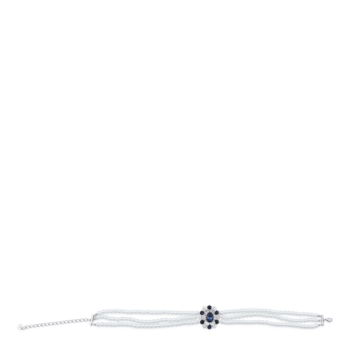 BLUE CRYSTAL PEARL CHOCKER