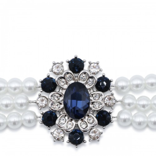 BLUE CRYSTAL PEARL CHOCKER 2