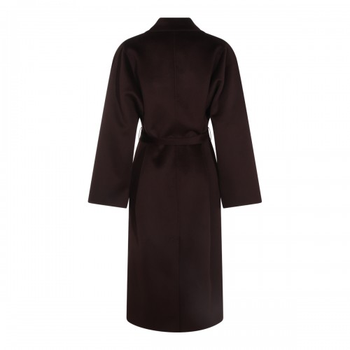 DARK CHOCOLATE WOOL LONG COAT 2