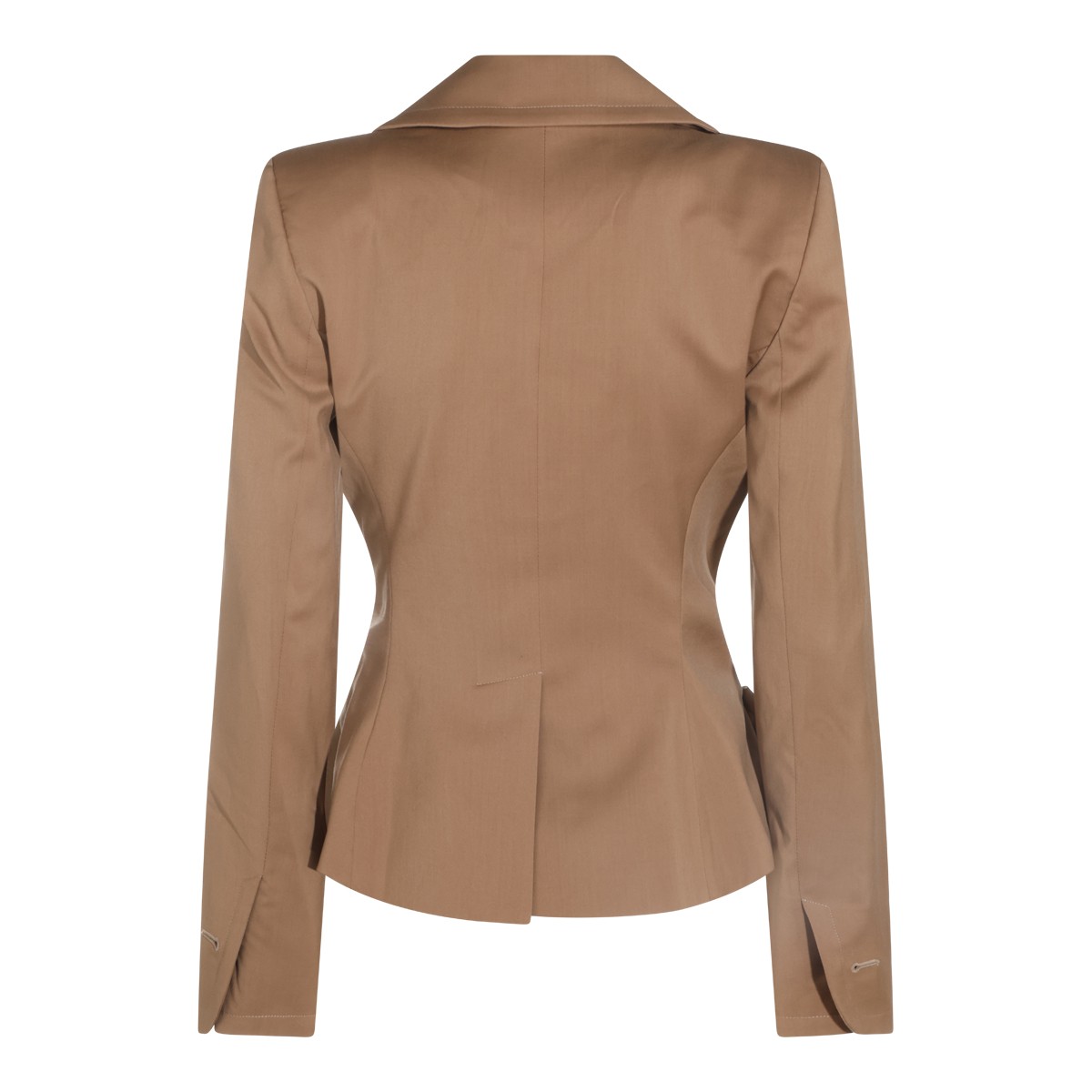 CAMEL VIRGIN WOOL DRUNKEN BLAZER