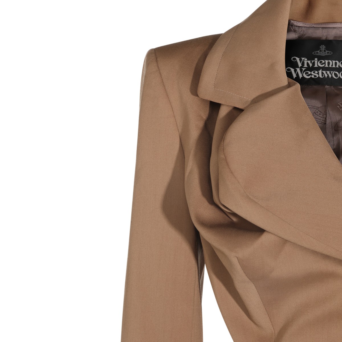 CAMEL VIRGIN WOOL DRUNKEN BLAZER
