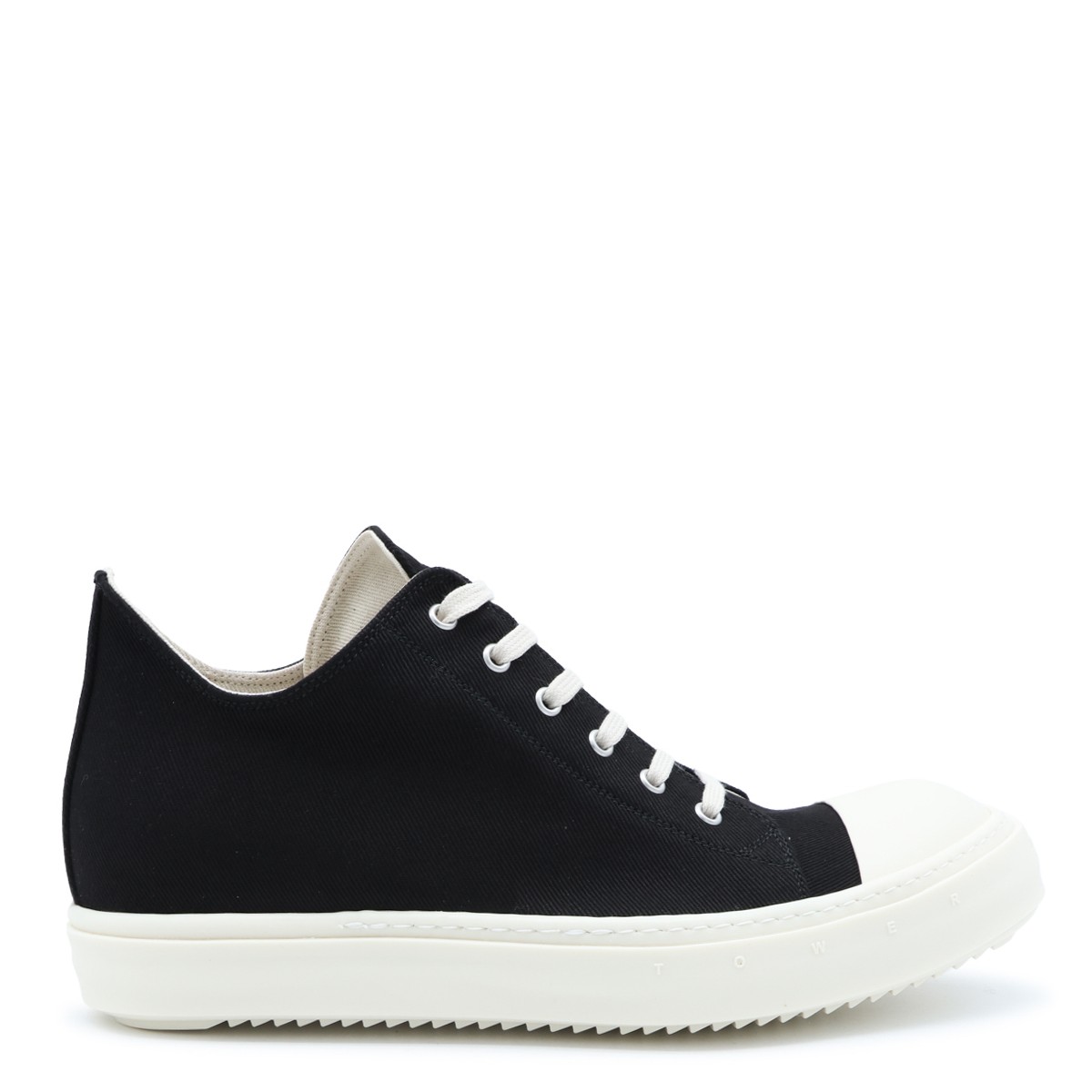BLACK AND MILK LEATHER SNEAKERS