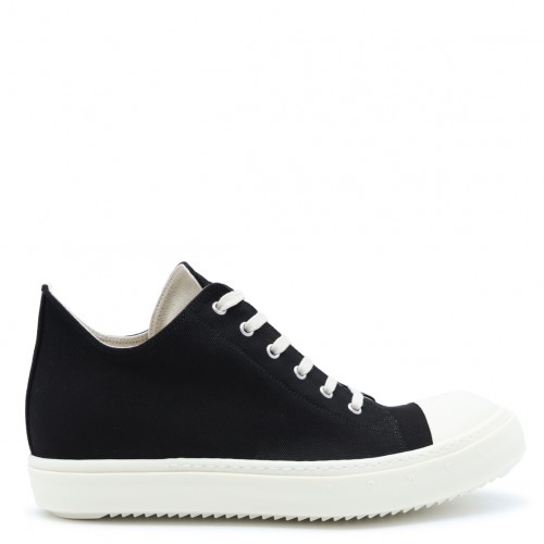 BLACK AND MILK LEATHER SNEAKERS