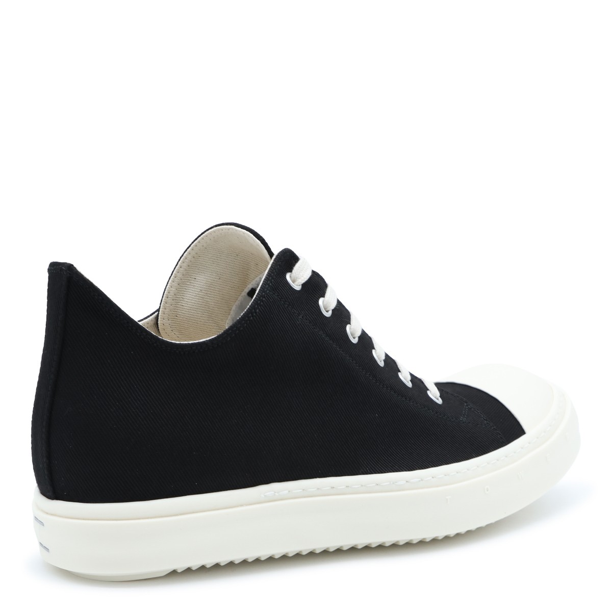 BLACK AND MILK LEATHER SNEAKERS