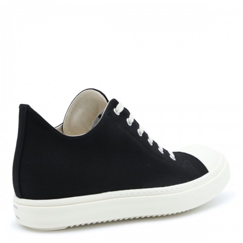 BLACK AND MILK LEATHER SNEAKERS