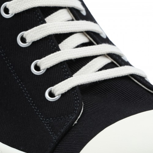BLACK AND MILK LEATHER SNEAKERS