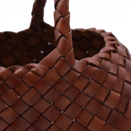 TAN LEATHER SANTA CROCE SMALL SHOULDER BAG