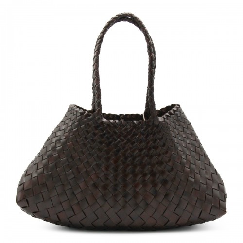 DARK BROWN SANTA CROCE SHOULDER BAG