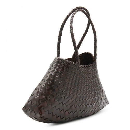 DARK BROWN SANTA CROCE SHOULDER BAG