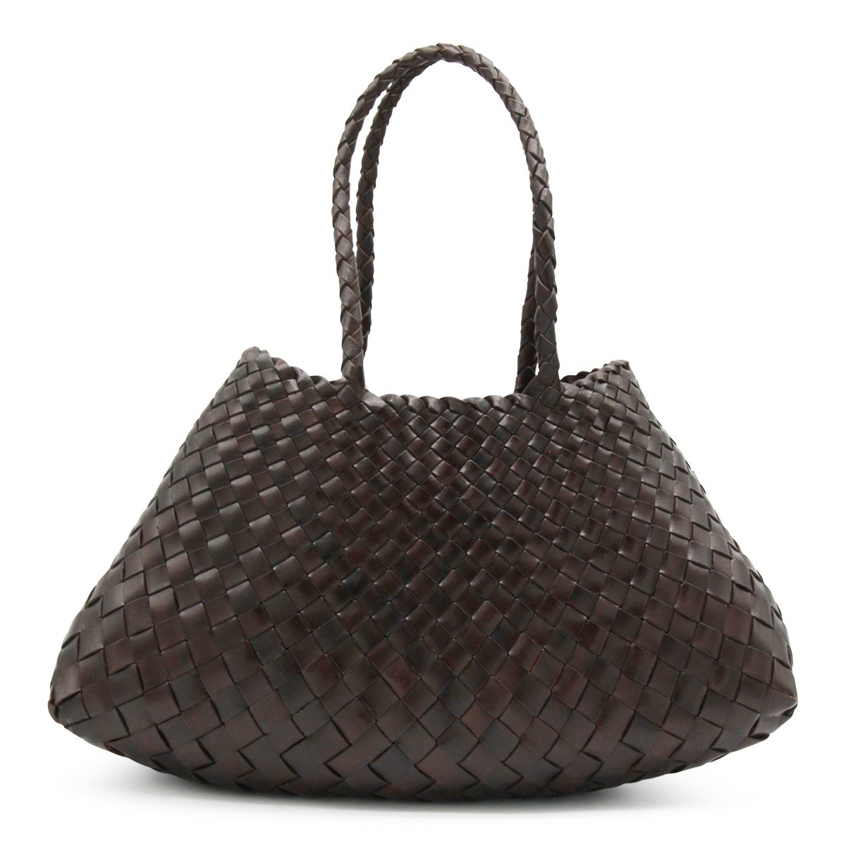 DARK BROWN SANTA CROCE SHOULDER BAG