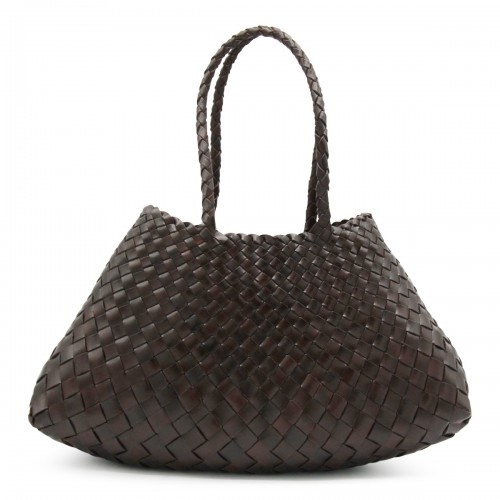 DARK BROWN SANTA CROCE SHOULDER BAG