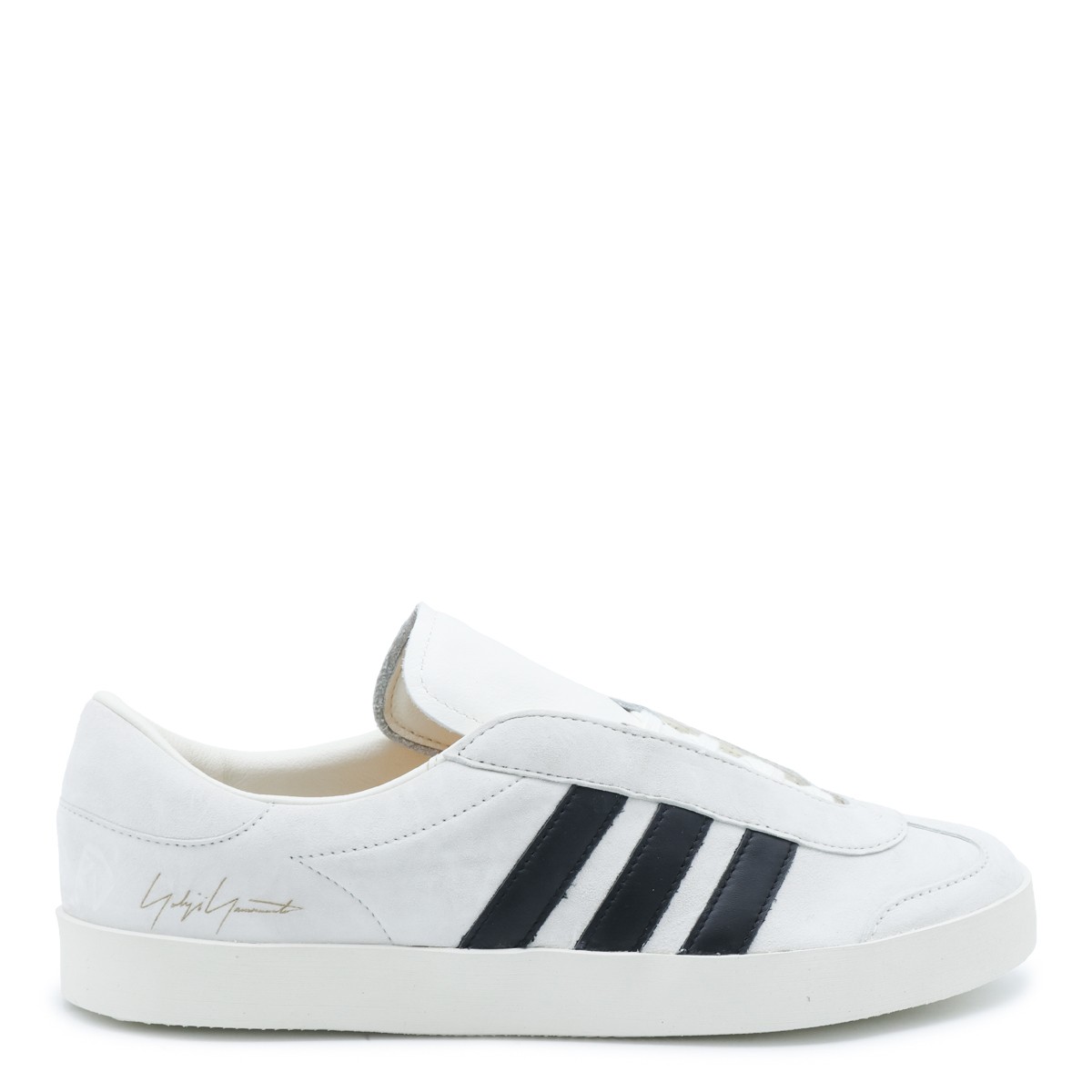 OFF WHITE AND BLACK LEATHER SNEAKERS